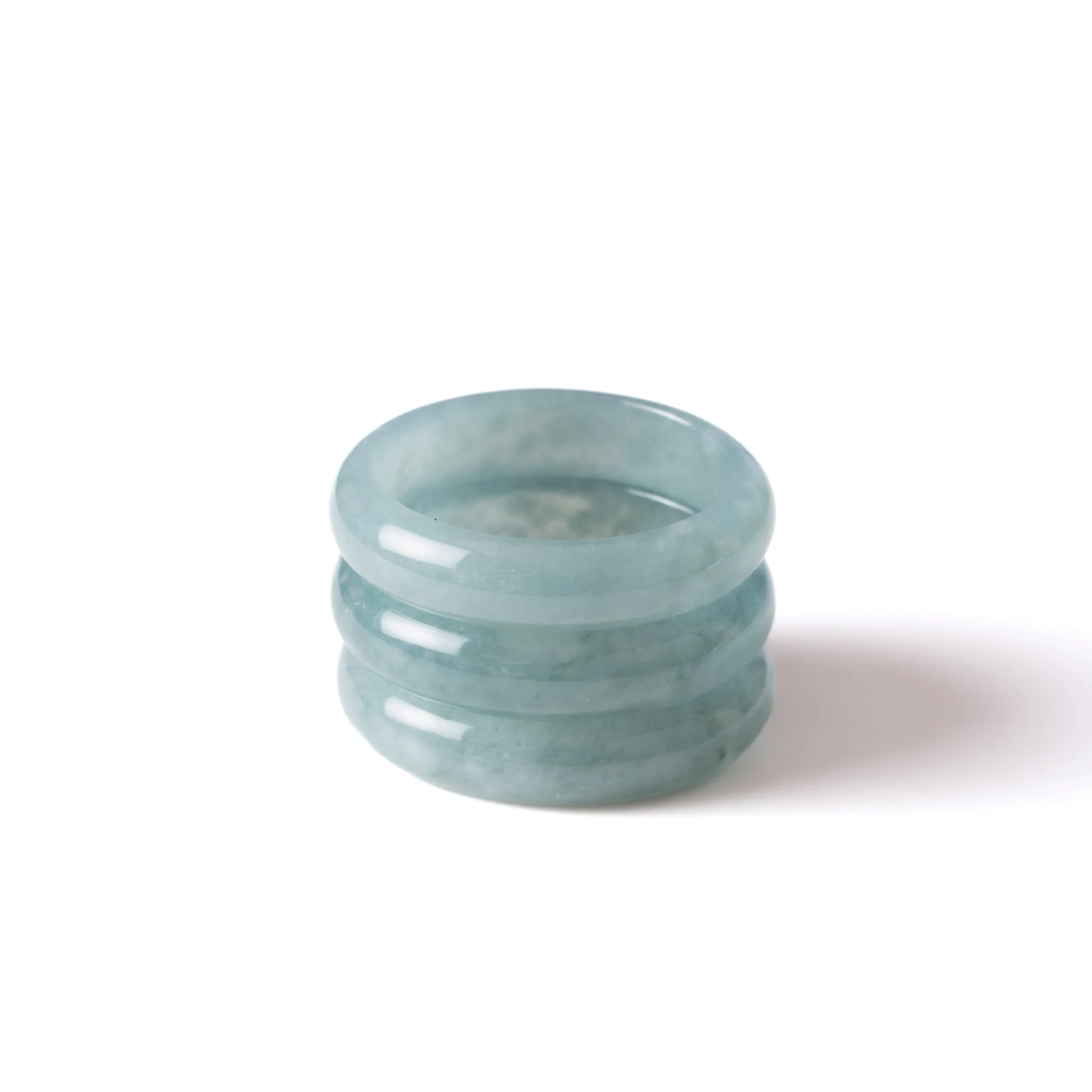 Ideali Light Green Jadeite Jade Ring - Image 3