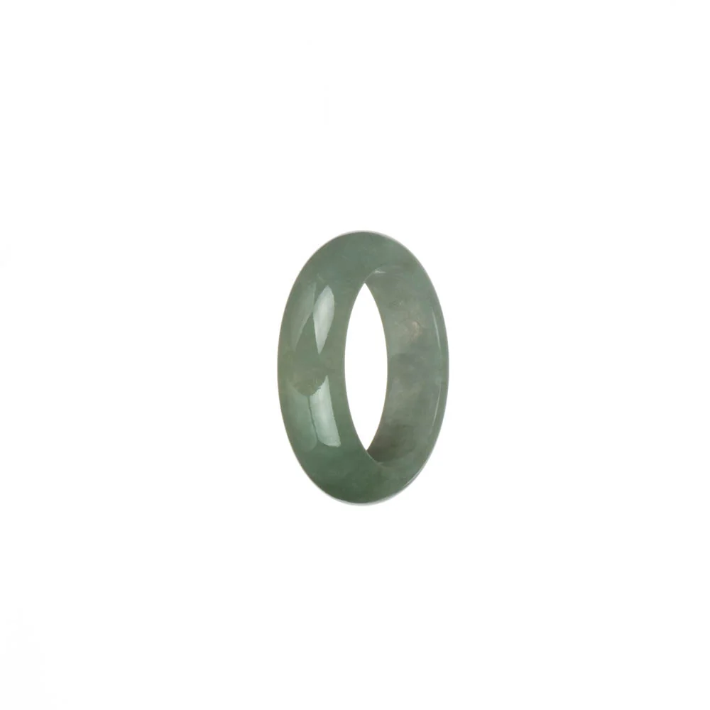 Authentic Light Green and Pale Green with Brown Patch Jade Band - US 8.25 - Image 2