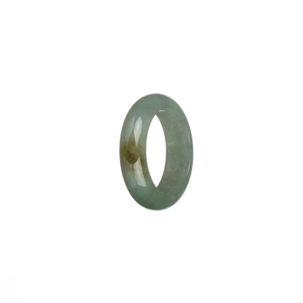 Authentic Light Green and Pale Green with Brown Patch Jade Band - US 8.25 - Image 3