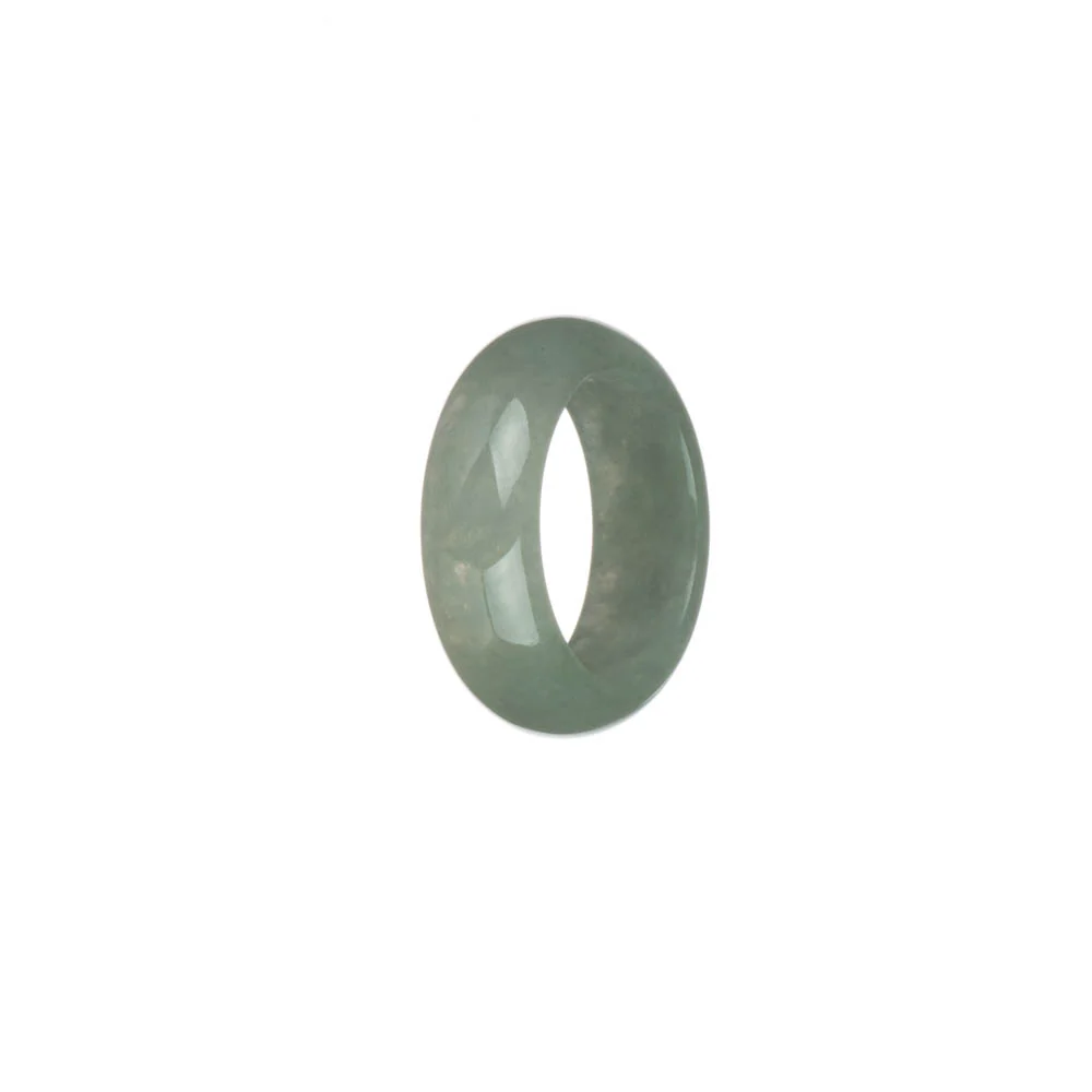 Authentic Light Green Burma Jade Ring - US 8 - Image 2