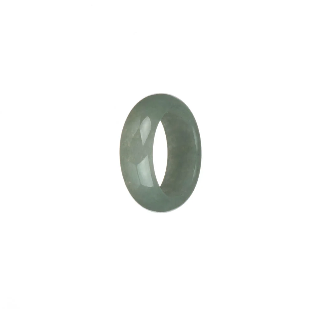 Authentic Light Green Burma Jade Ring - US 8 - Image 3