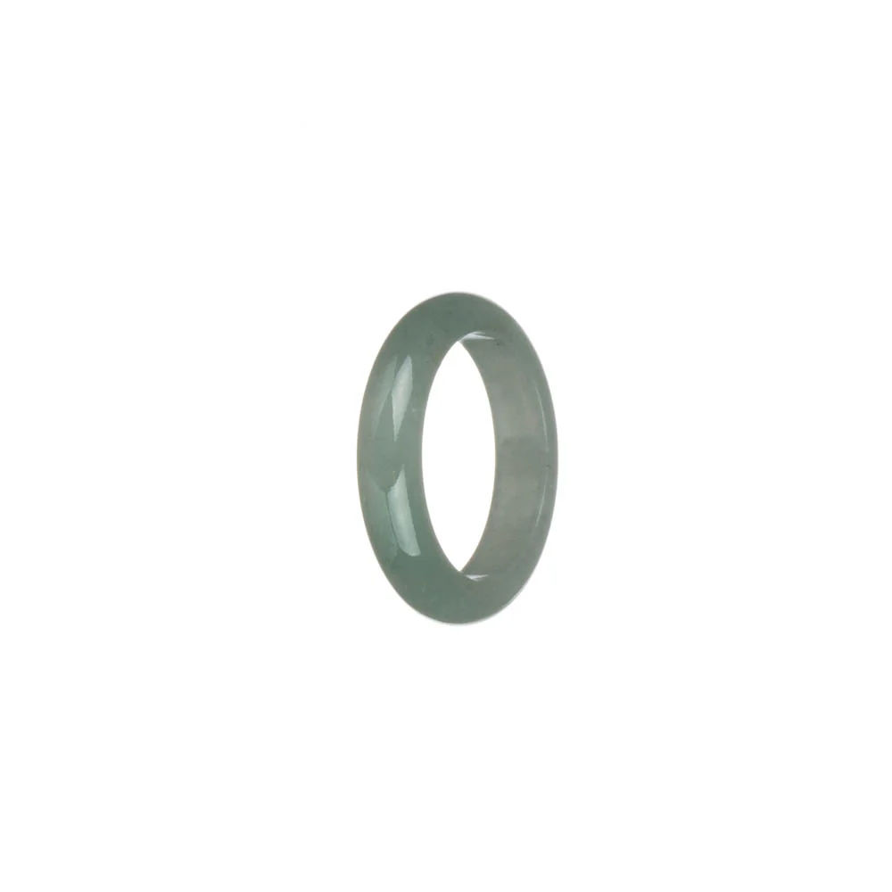 Genuine Light Green Burma Jade Ring - US 8 - Image 2