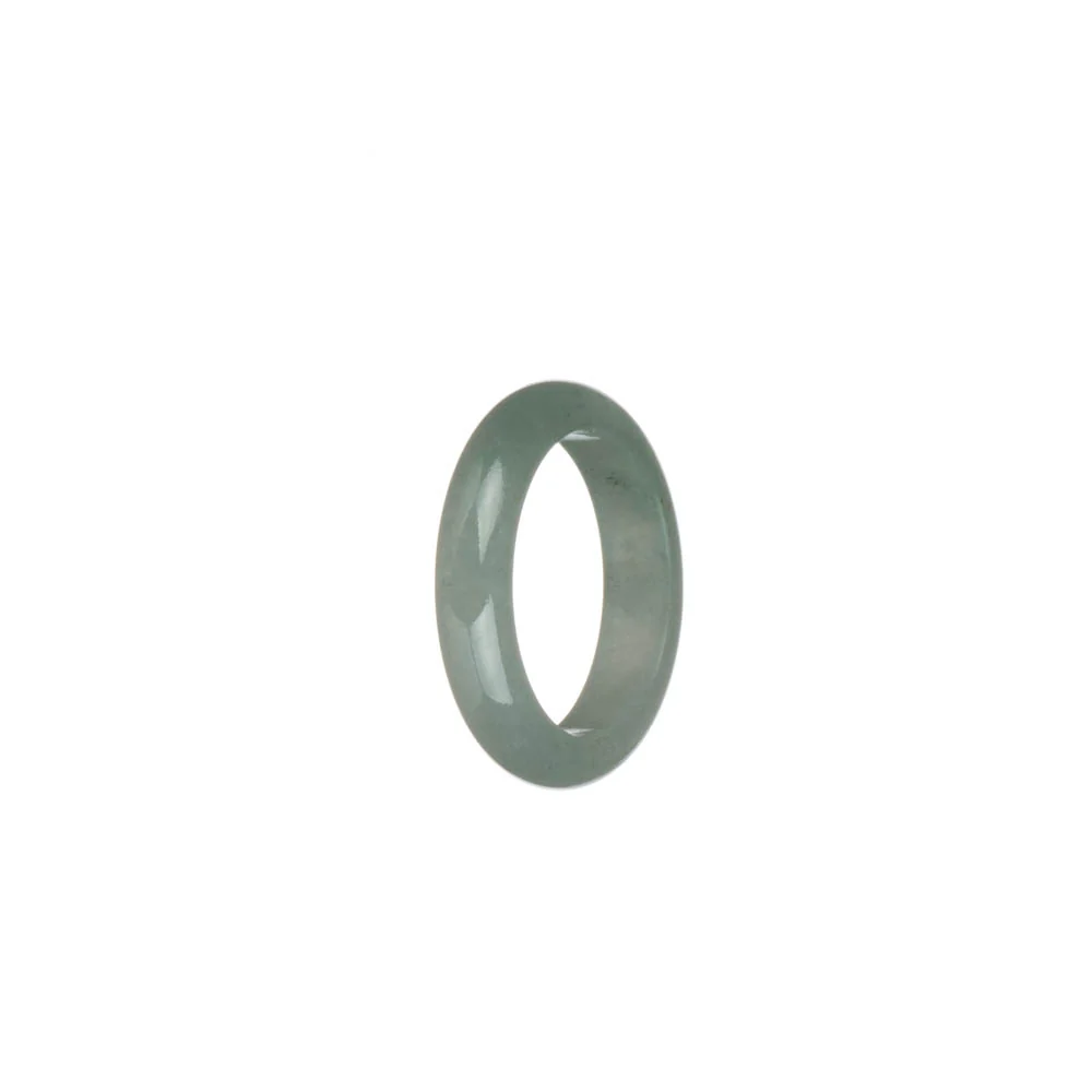 Genuine Light Green Burma Jade Ring - US 8 - Image 3