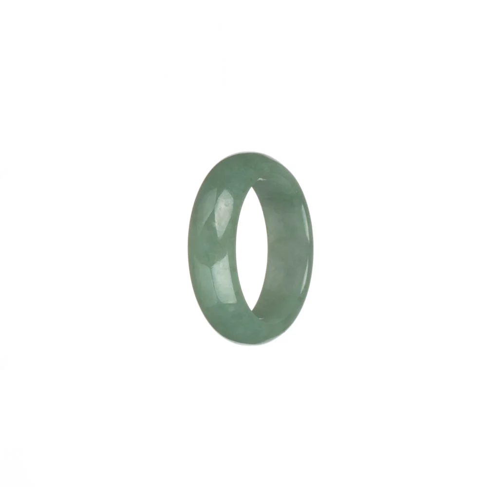 Genuine Light Green Jadeite Jade Band - US 9.5 - Image 2