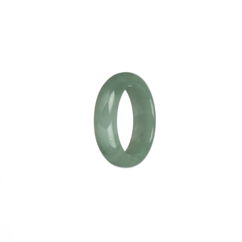 Genuine Light Green Jadeite Jade Band - US 9.5 - Image 3