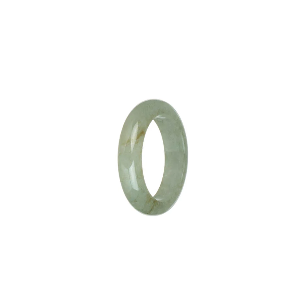 Genuine Light Green Burma Jade Band - US 8.25 - Image 3