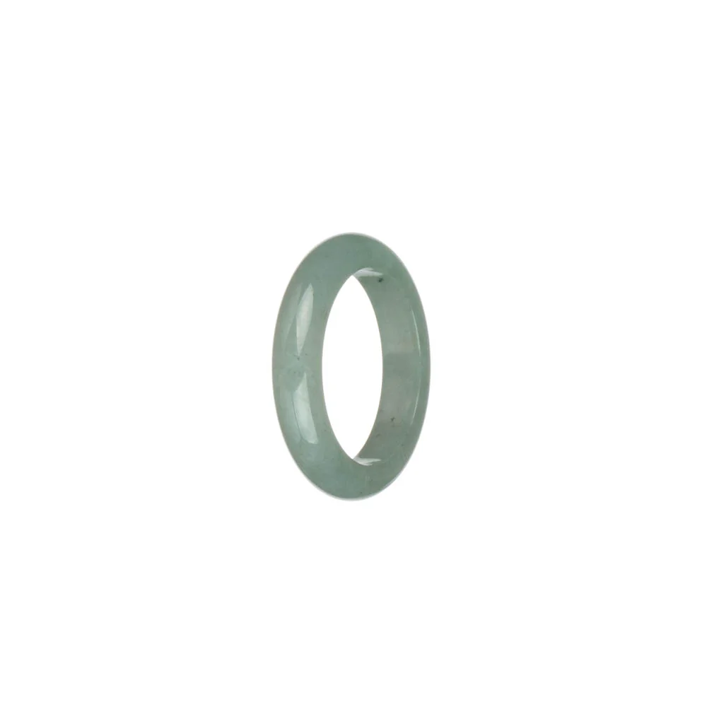 Real Light Green Burmese Jade Band - US 8 - Image 2