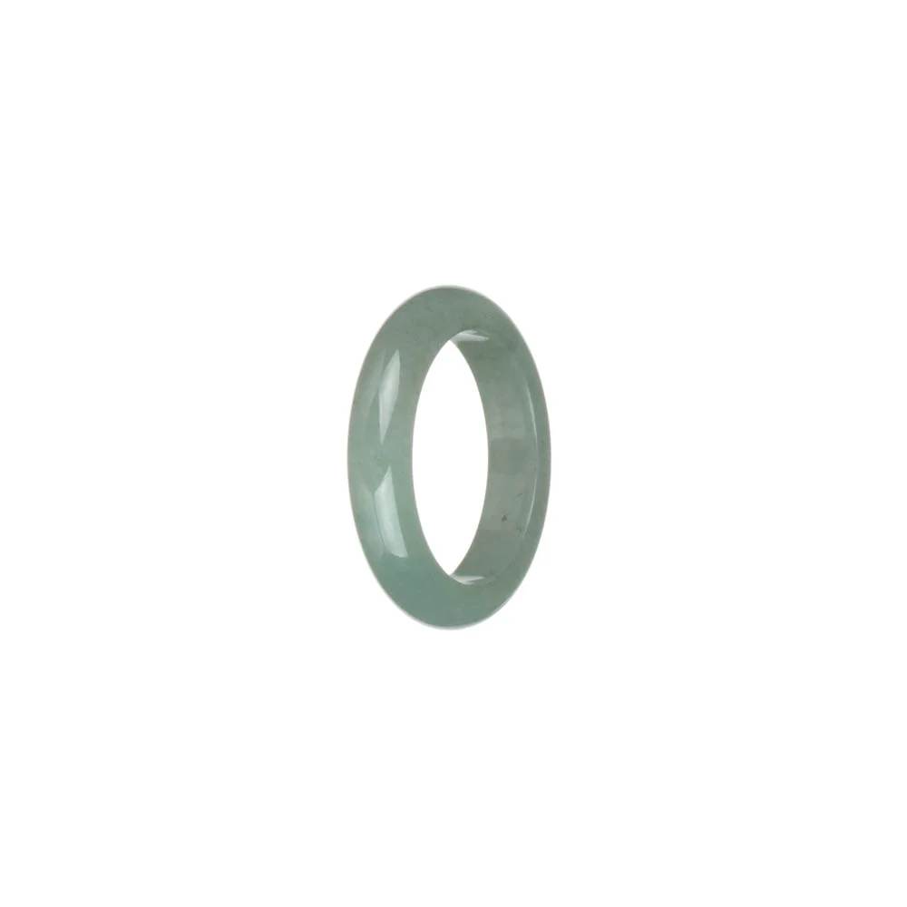Real Light Green Burmese Jade Band - US 8 - Image 3