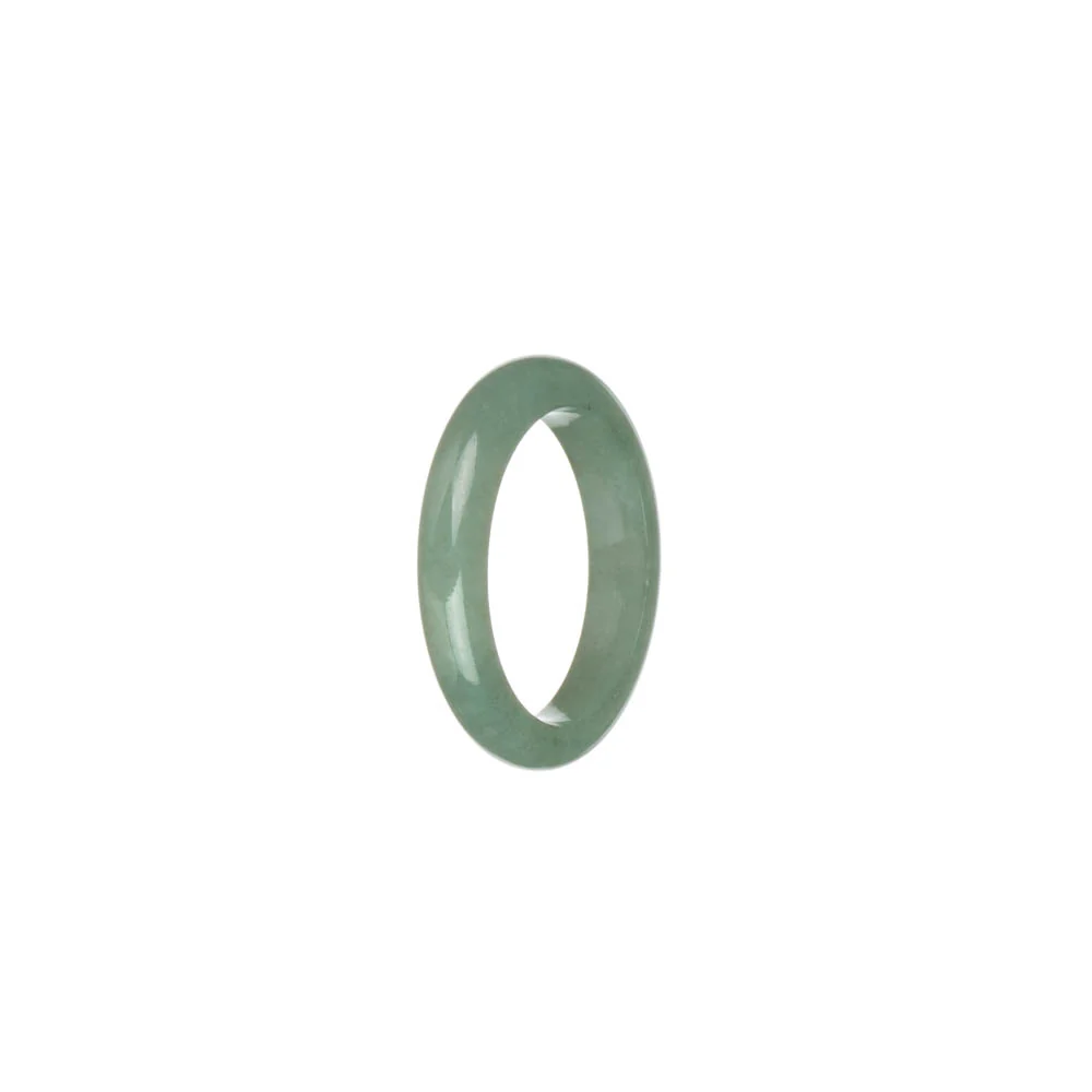 Authentic Light Green Jadeite Jade Band - US 8.75 - Image 2