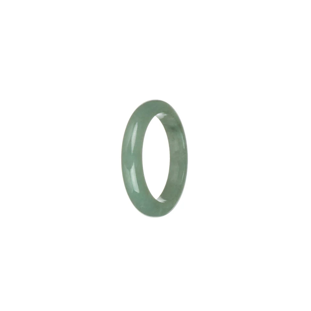 Authentic Light Green Jadeite Jade Band - US 8.75 - Image 3