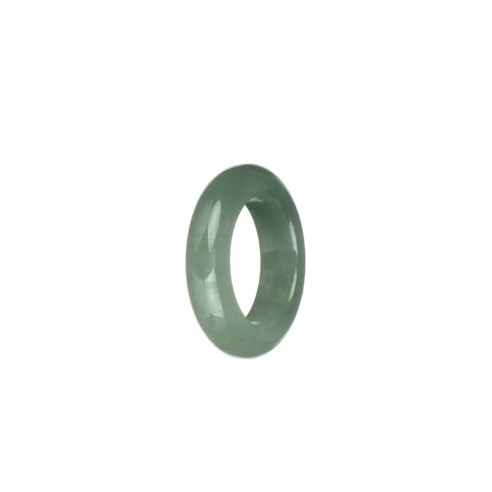 Genuine Light Green Burmese Jade Band - US 7 - Image 2