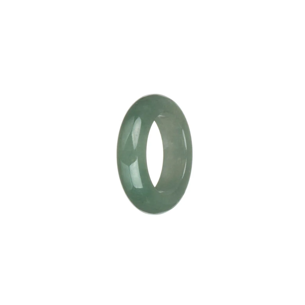 Real Light Green Burma Jade Ring - US 7 - Image 3