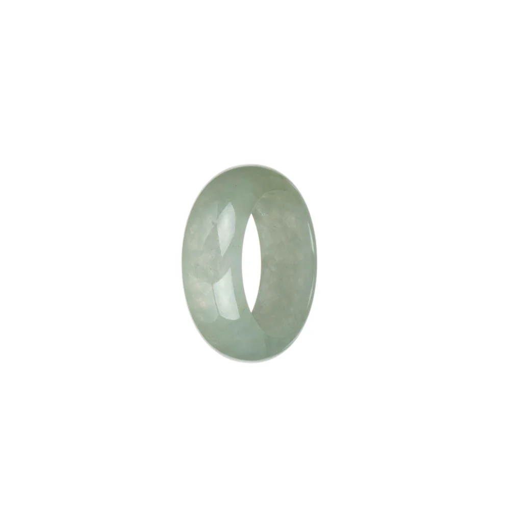 Authentic Light Green Burma Jade Band - US 8 - Image 2