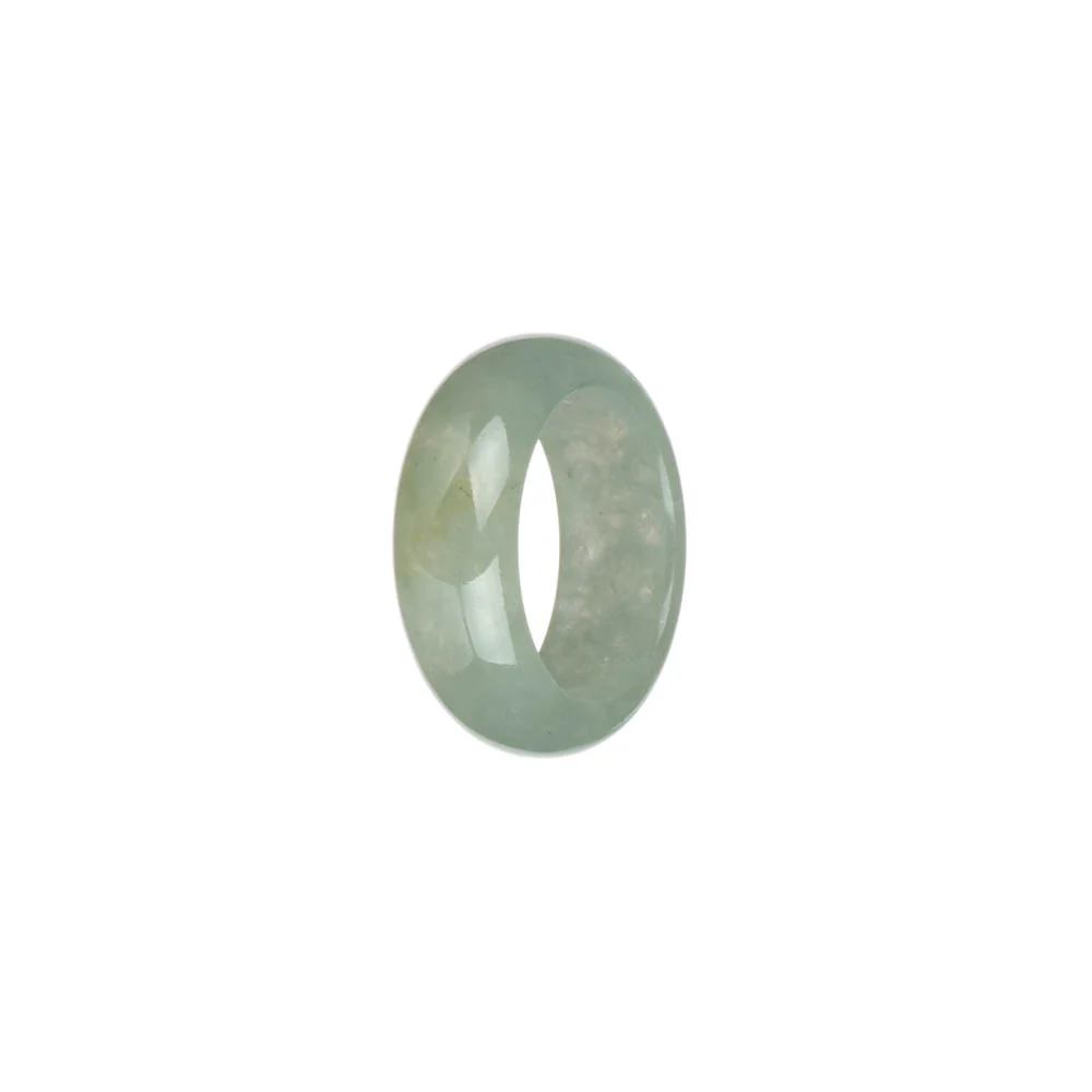 Authentic Light Green Burma Jade Band - US 8 - Image 3