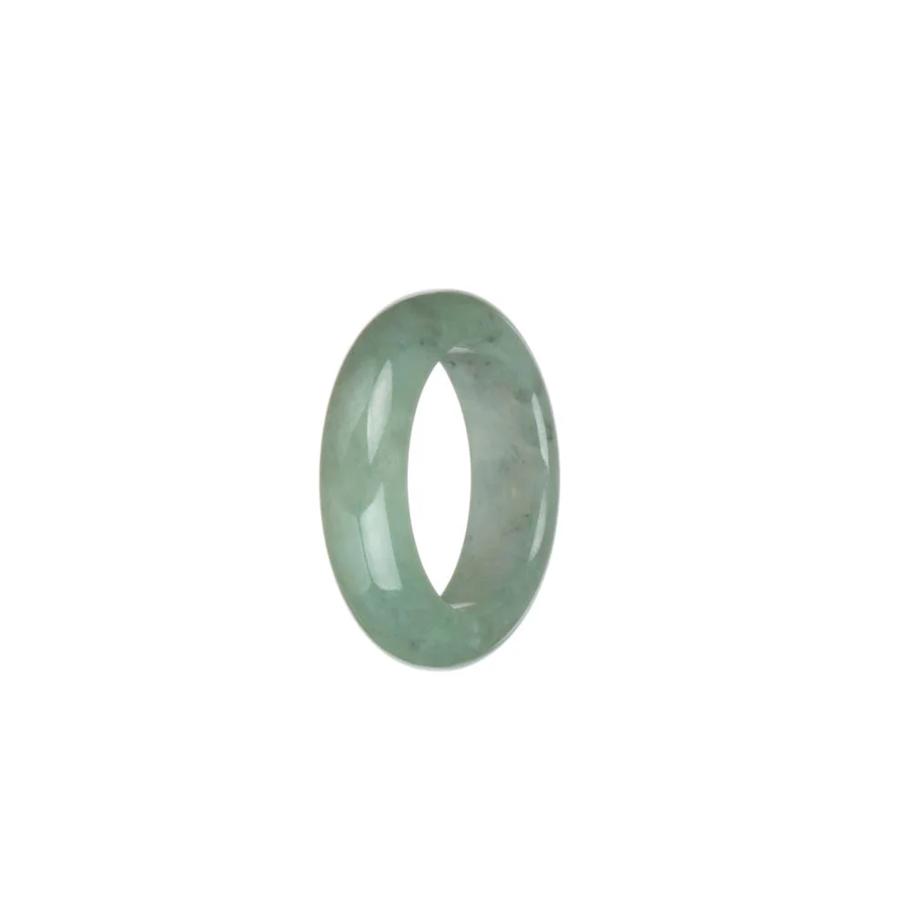 Certified Light Green Jadeite Jade Band - US 9.25