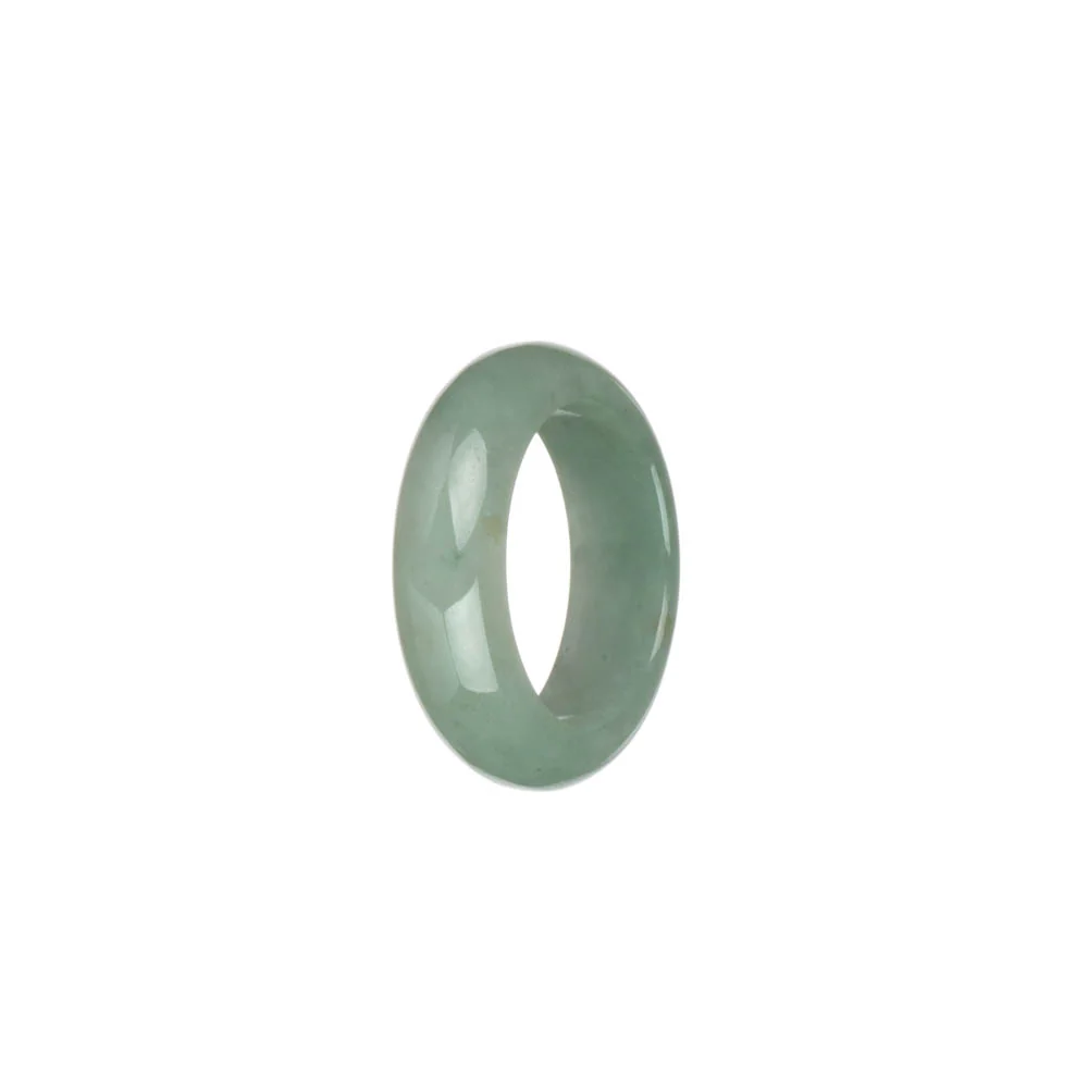 Genuine Light Green Burmese Jade Ring  - US 9.25
