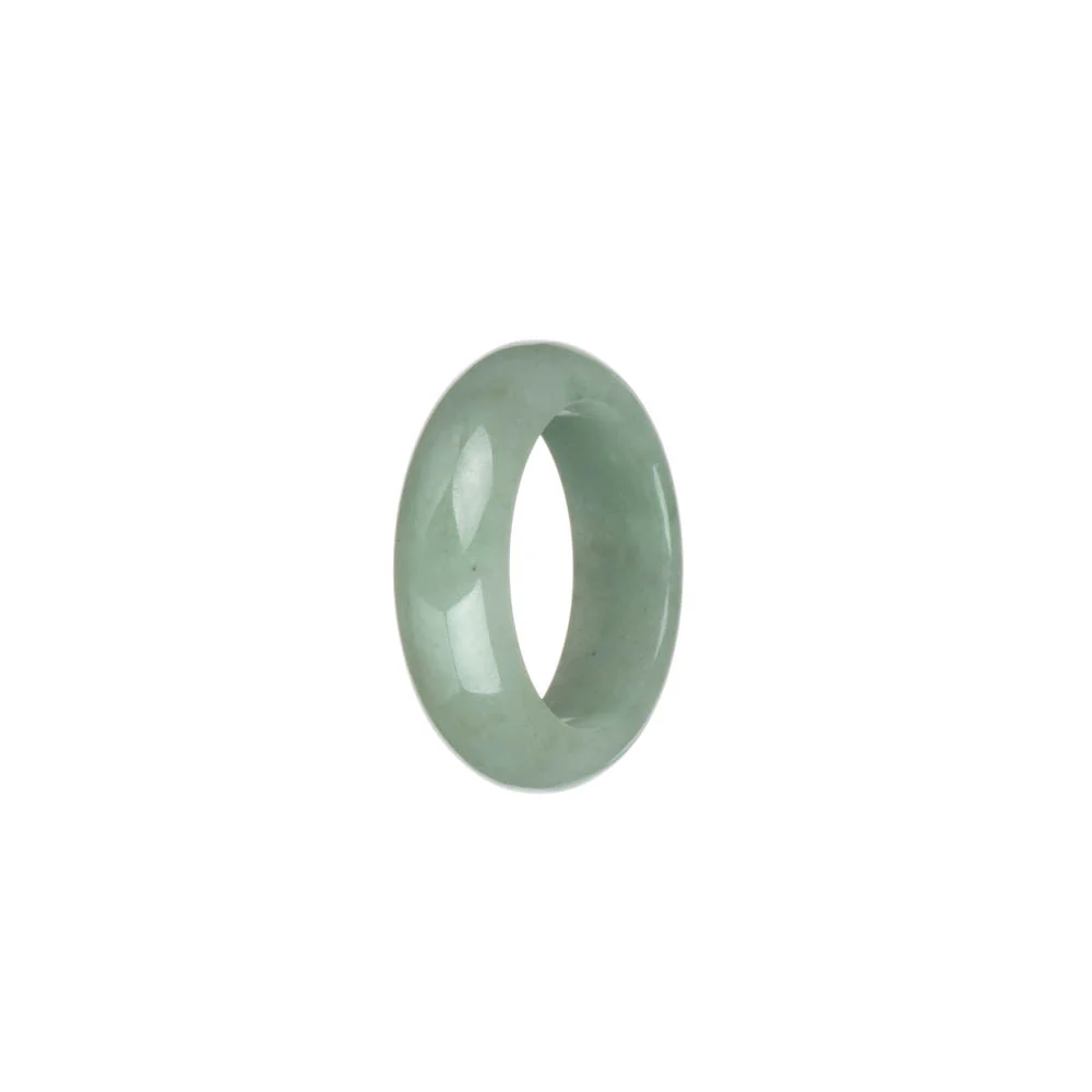 Genuine Light Green Burmese Jade Ring  - US 9.25 - Image 2