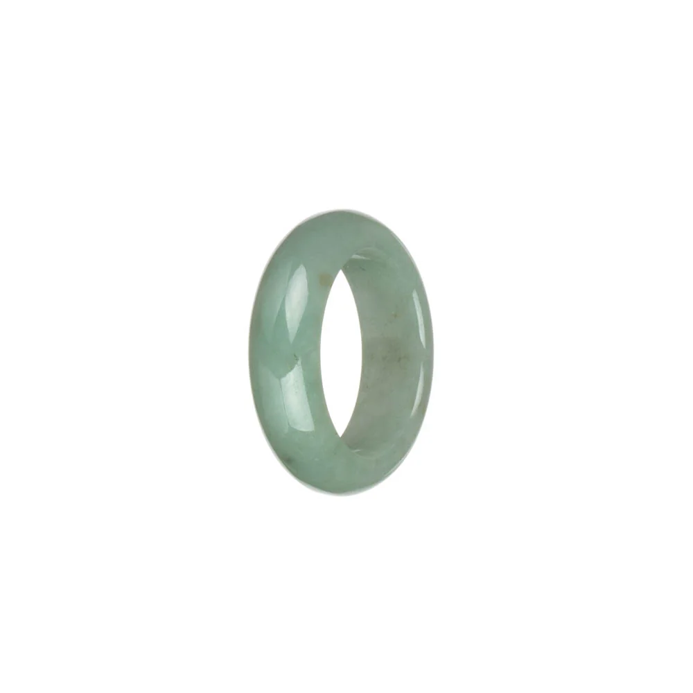 Genuine Light Green Burmese Jade Ring  - US 9.25 - Image 3