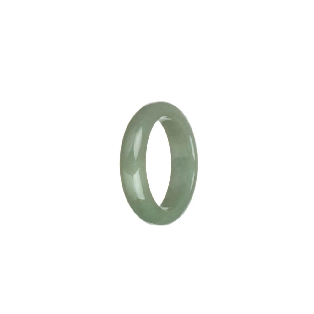Genuine Light Green Burmese Jade Band - US 9.5 - Image 3
