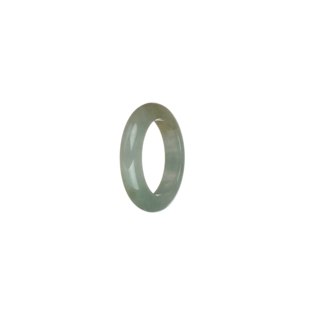 Certified Light Green with Yellow Pattern Jade Band - US 5.5 - Image 2