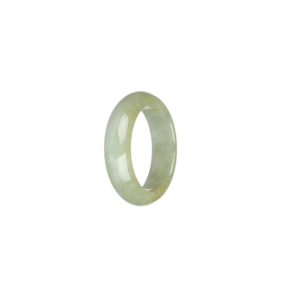 Authentic Light Grey Jade Ring - US 9.5 - Image 2