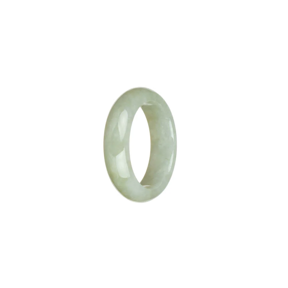 Authentic Light Grey Jade Ring - US 9.5 - Image 3
