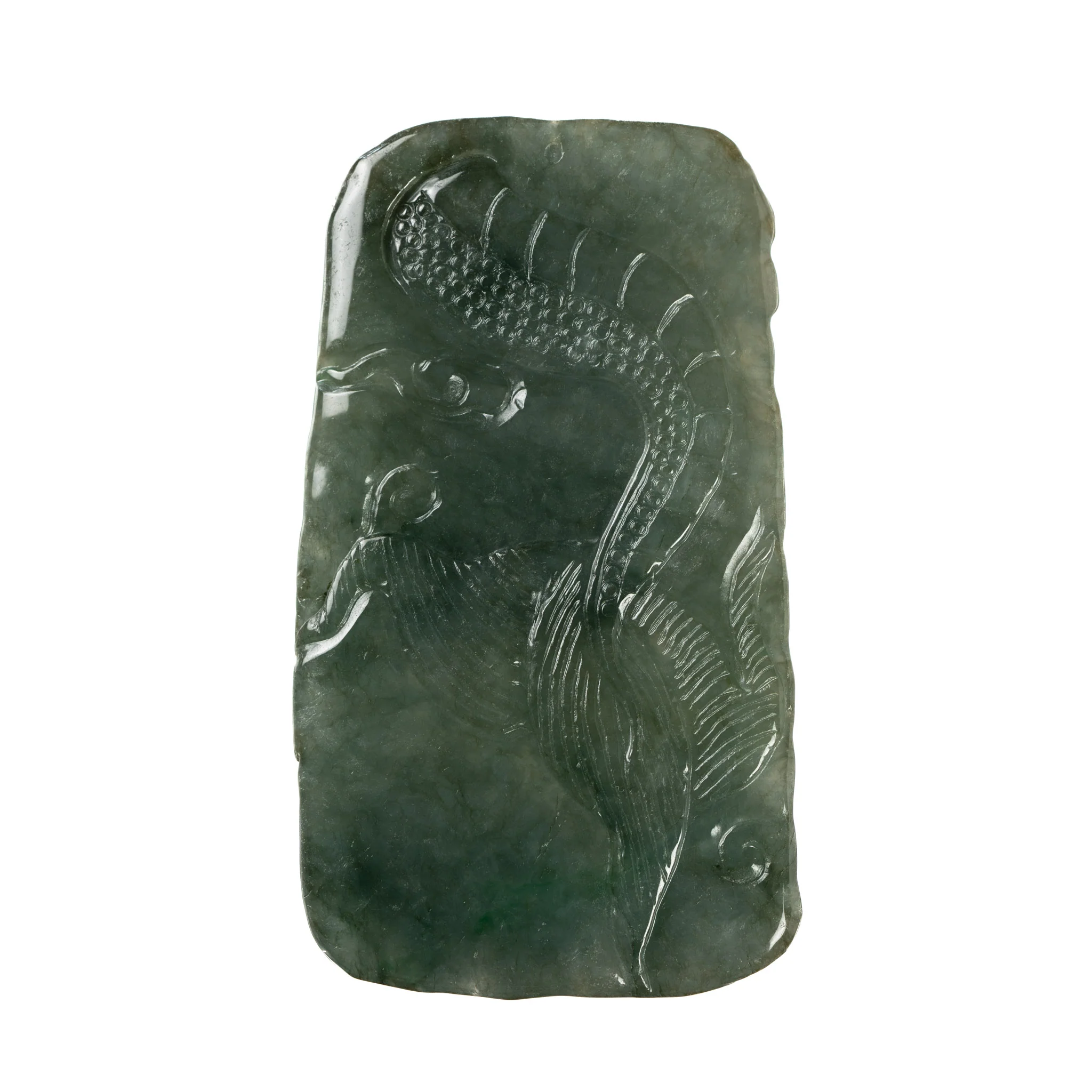 Men's Green Jadeite Dargon Pendant - Image 2