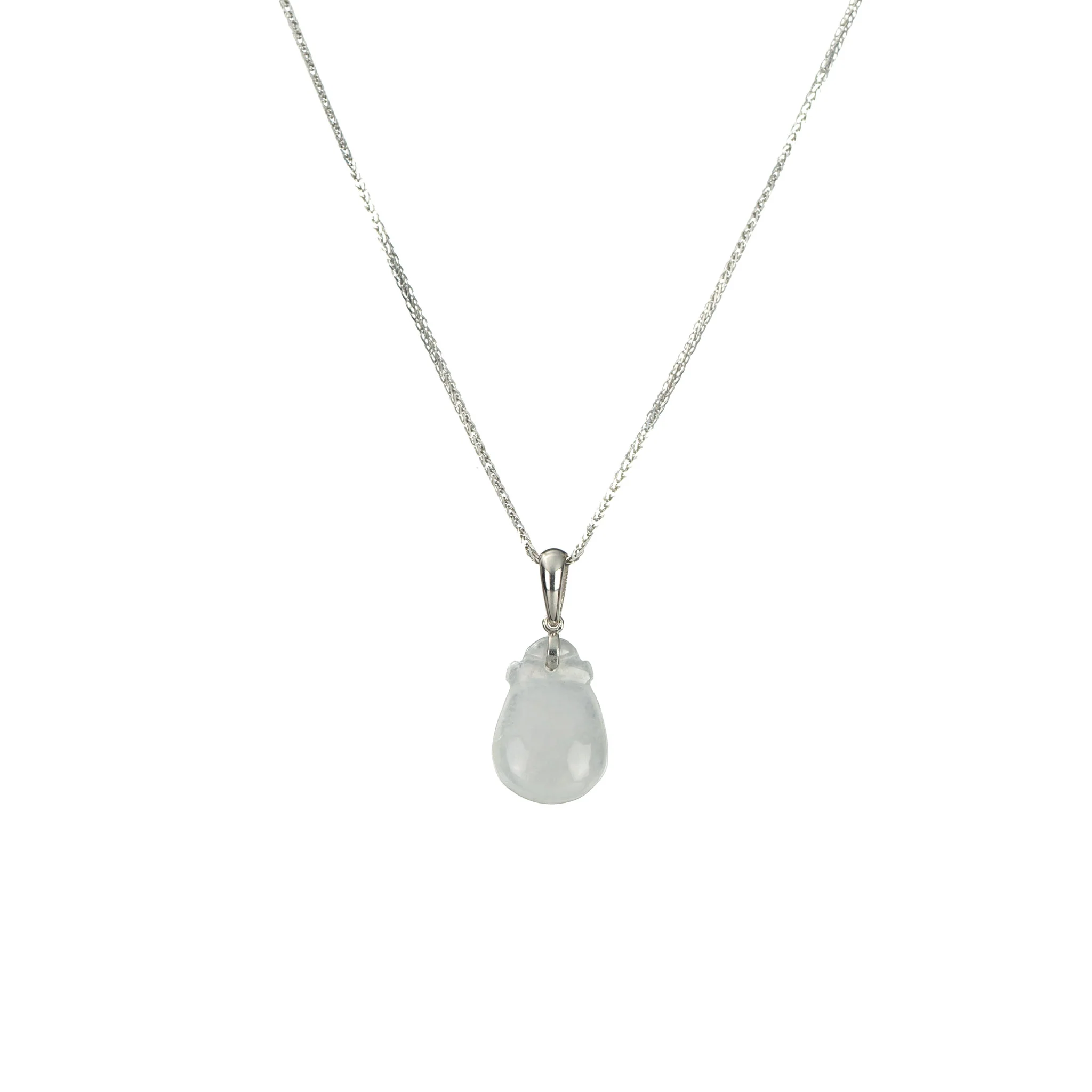 Mini Jadeite Jade Lucky Pouch Pendant