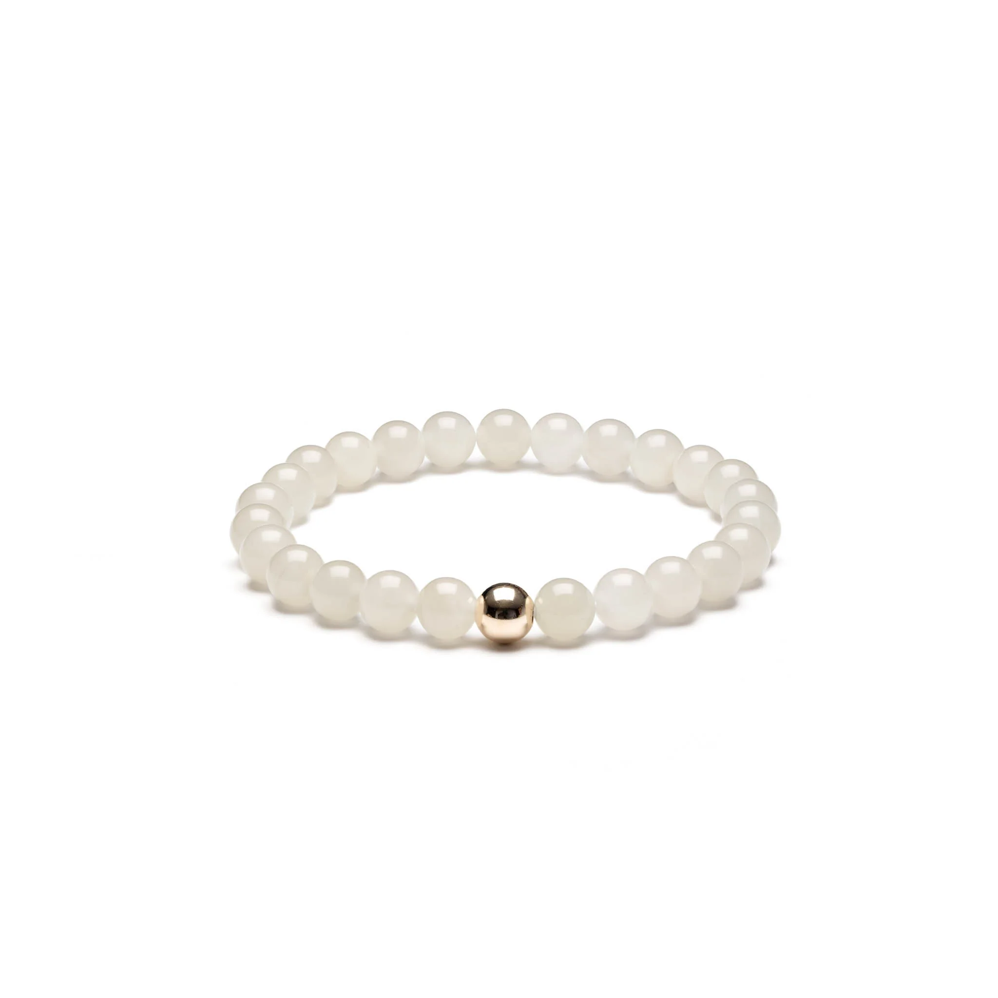 Moonlit Aura Flow Bracelet with Mutton Fat Jade - Image 3