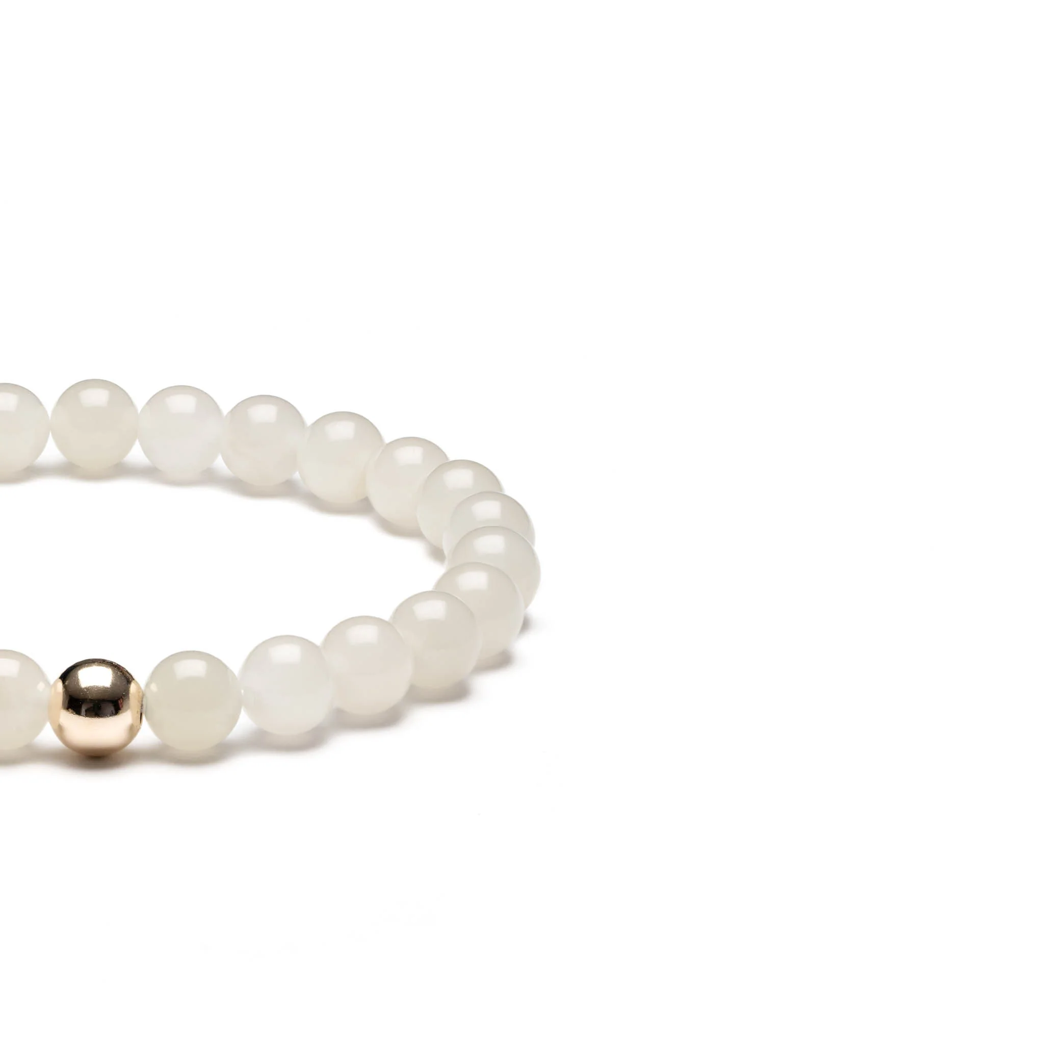 Moonlit Aura Flow Bracelet with Mutton Fat Jade - Image 4