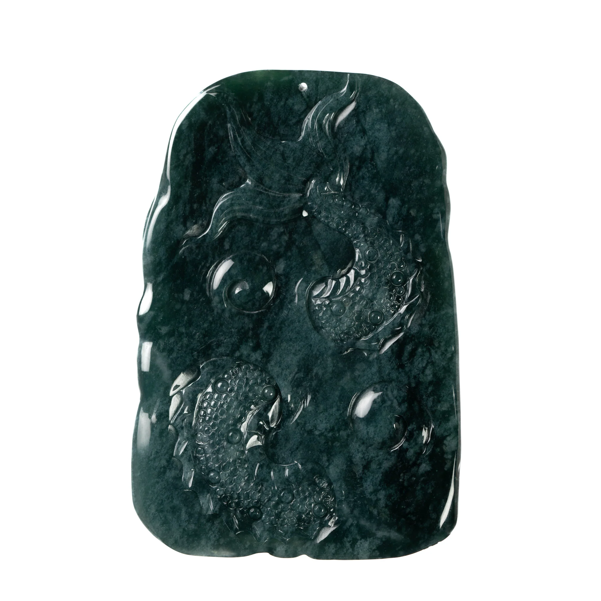 Natural Jadeite Dragon Pendant - Image 2