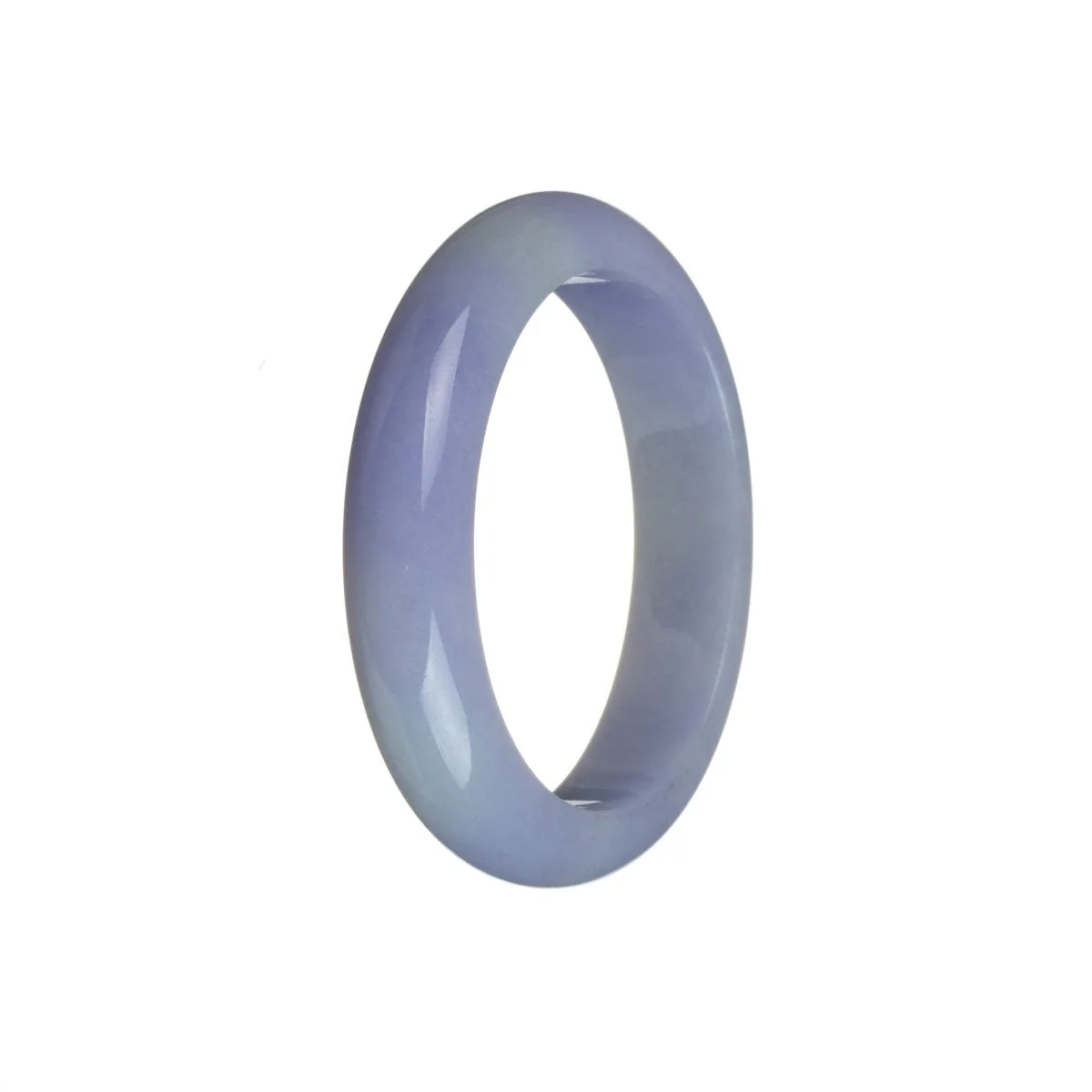 Authentic Grade A Intense Lavender Jadeite Jade Bracelet - 53mm Oval