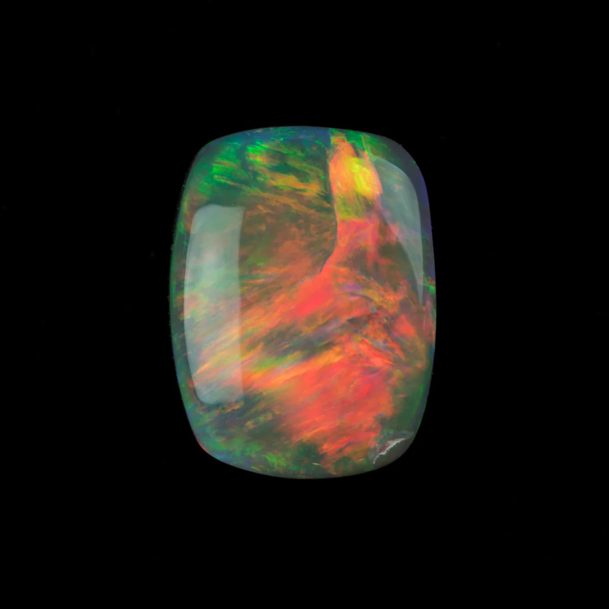 1.91ct Precious Solid Australian Opal (Bright Red and Yellow Flashes) - Image 3
