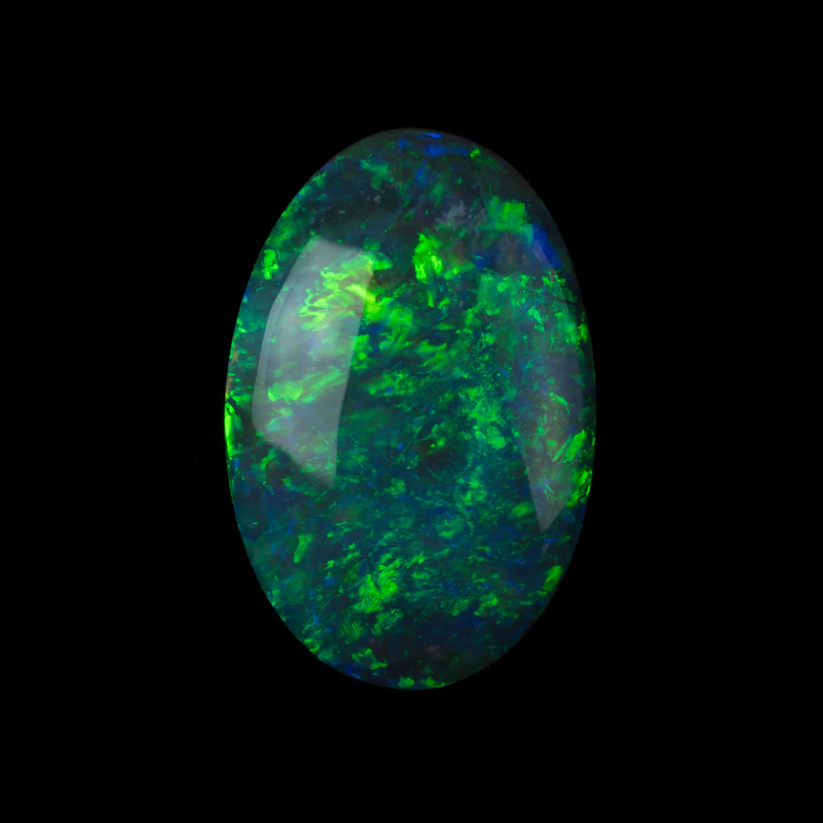 1.23ct Oval Australian Black Opal from Lighting Ridge - Image 2
