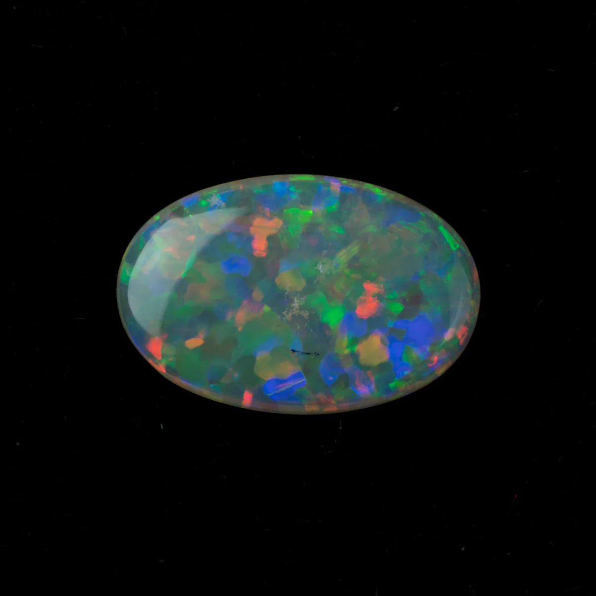0.78ct Solid Black Opal from Lighting Ridge Australia - Image 2