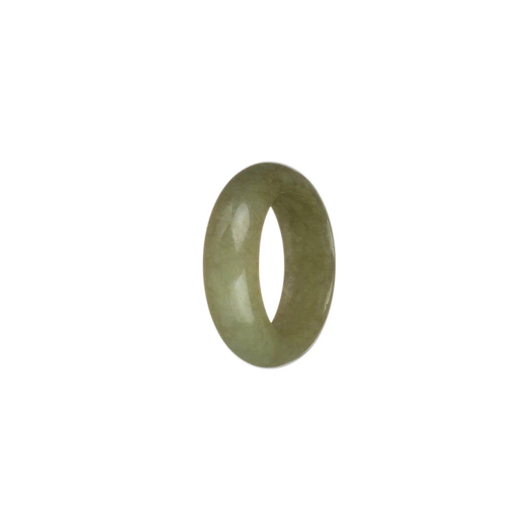 Real Olive Green Burma Jade Band - US 9.75 - Image 2