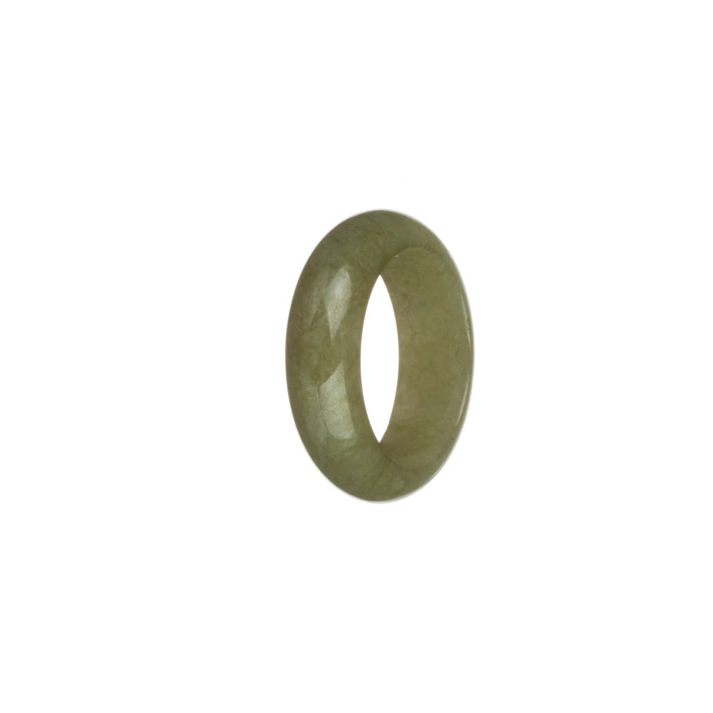 Real Olive Green Burma Jade Band - US 9.75 - Image 3