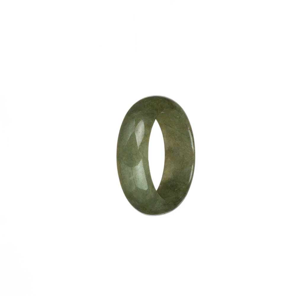 Authentic Olive Green Jadeite Jade Band - US 10 - Image 2
