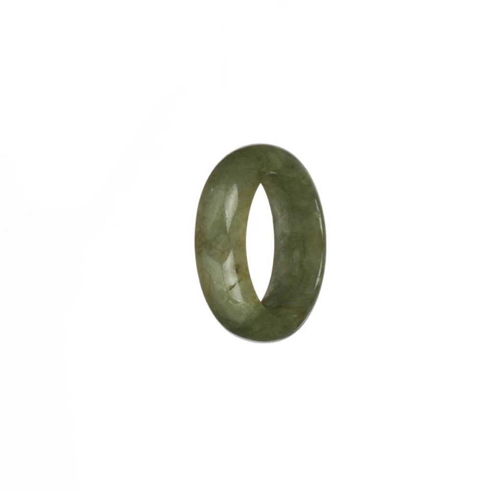 Authentic Olive Green Jadeite Jade Band - US 10 - Image 3