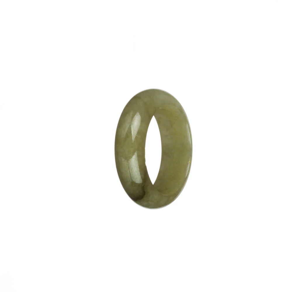 Certified Olive Green Jade Band - US 9.75 - Image 2