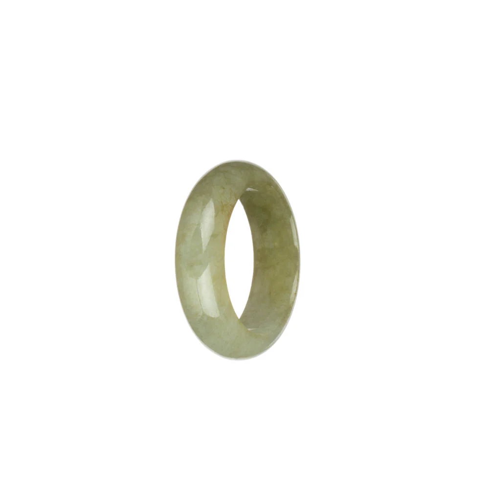 Genuine Olive Green Jadeite Jade Ring - US 9.75 - Image 2