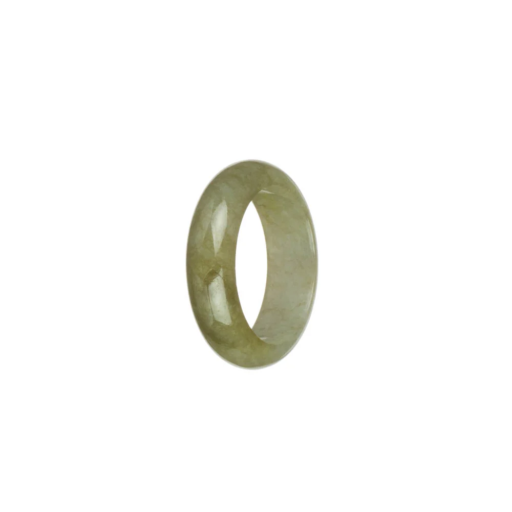 Genuine Olive Green Jadeite Jade Ring - US 9.75 - Image 3