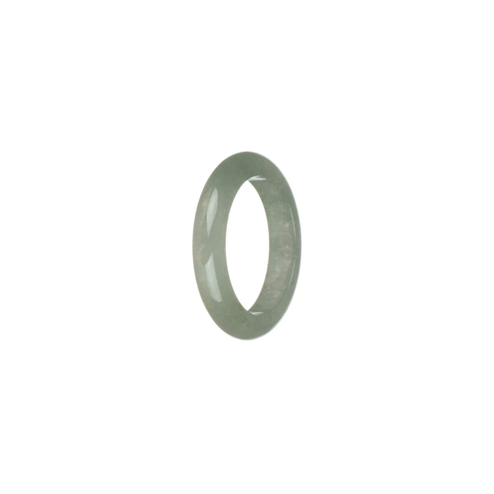 Genuine Pale Green Burmese Jade Ring - US 8.5