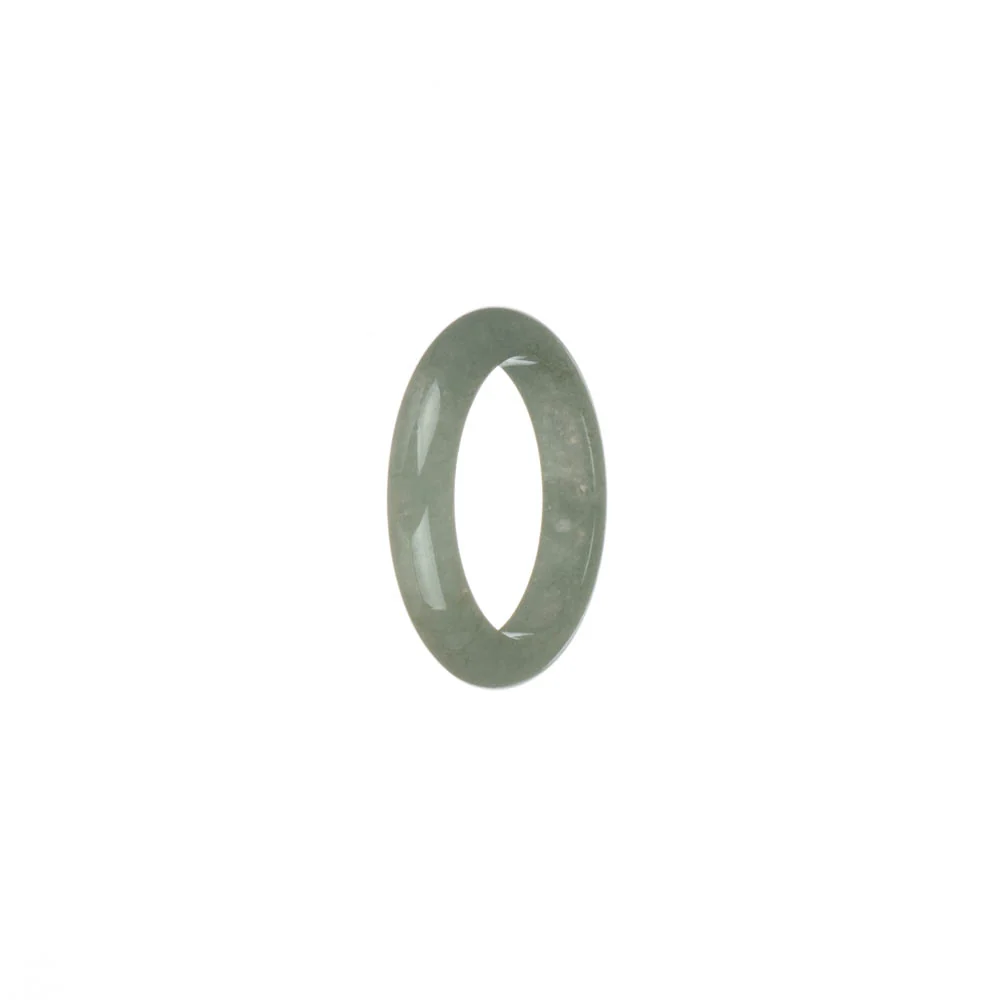 Genuine Pale Green Burmese Jade Ring - US 8.5 - Image 2