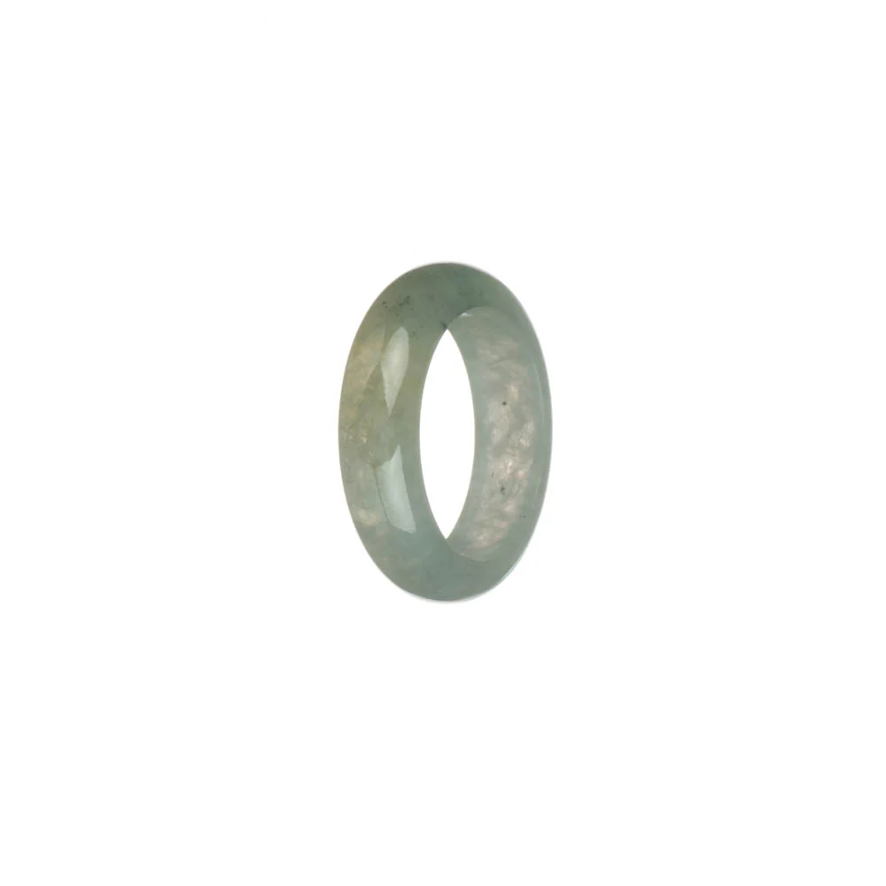 Real Pale Green Burma Jade Ring - US 8.25 - Image 2