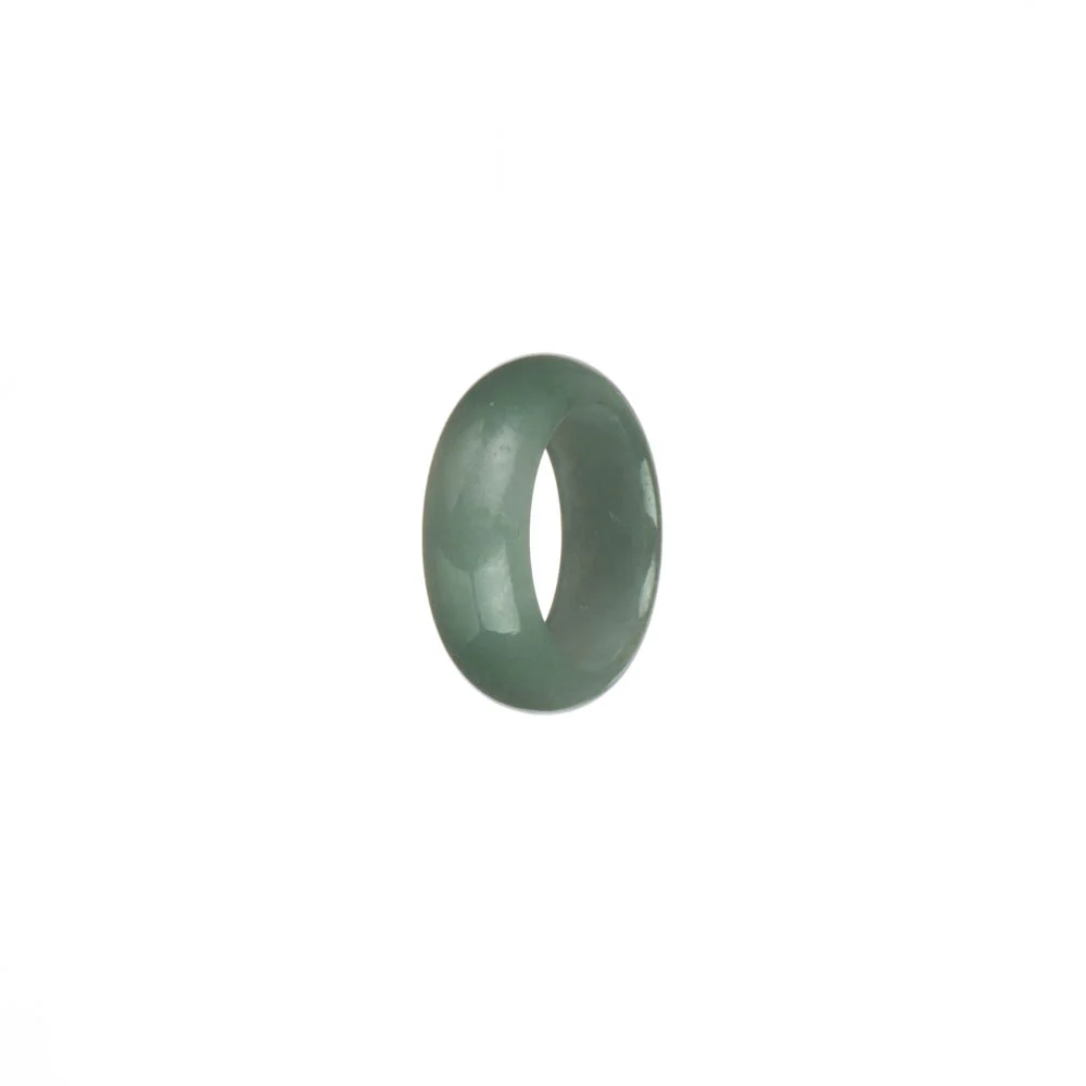 Real Pale Green Jadeite Jade Band - US 4.5 - Image 2