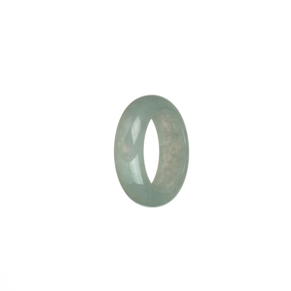 Certified Pale Green Burma Jade Band - US 8 - Image 3