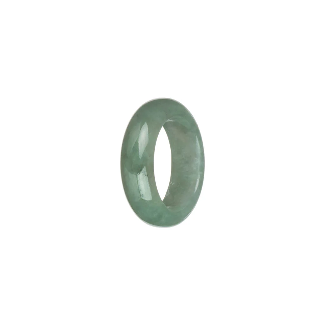 Certified Pale Green Jadeite Jade Band - US 9.25 - Image 3