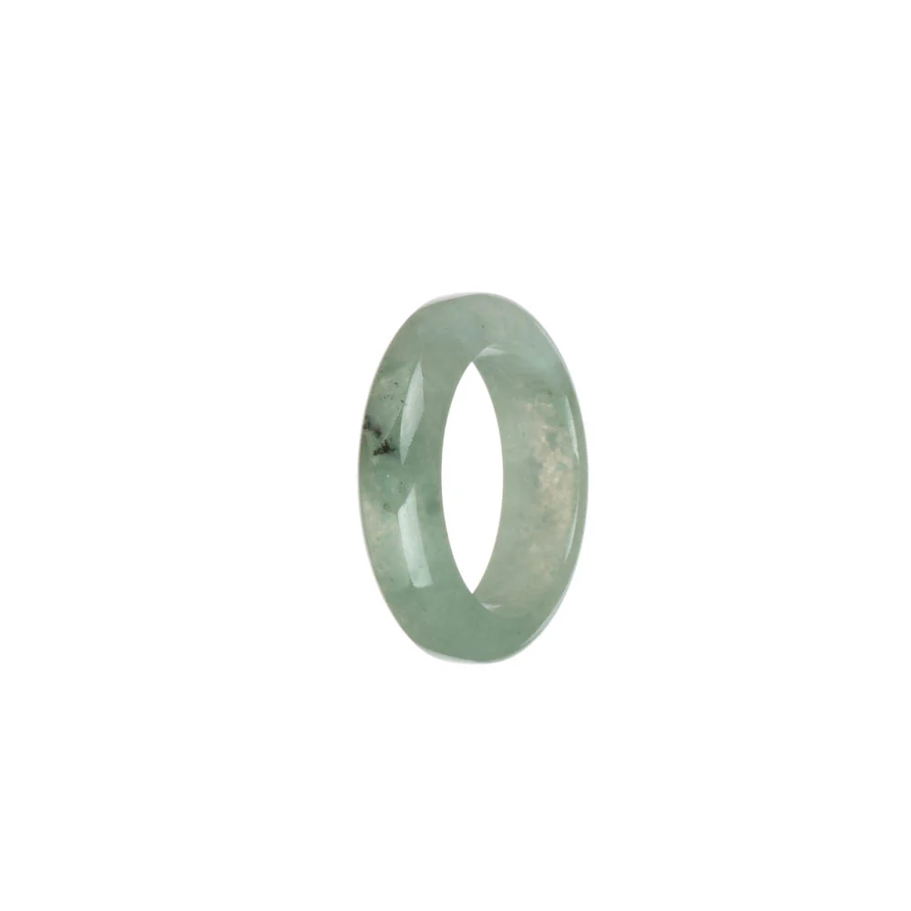 Authentic Pale Green Burmese Jade Ring - US 9.5 - Image 3