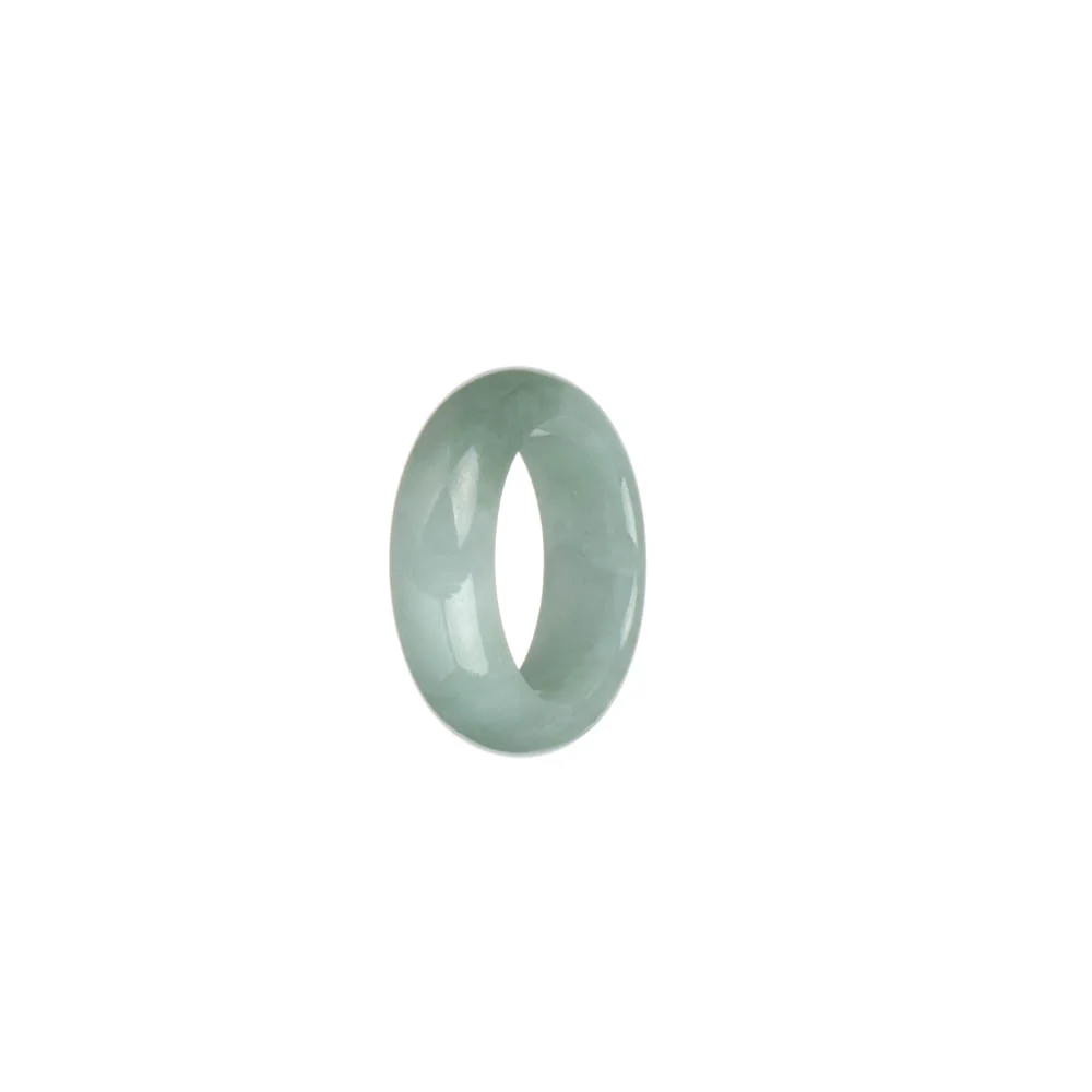 Certified Pale Green Jadeite Jade Ring  - US 6 - Image 2